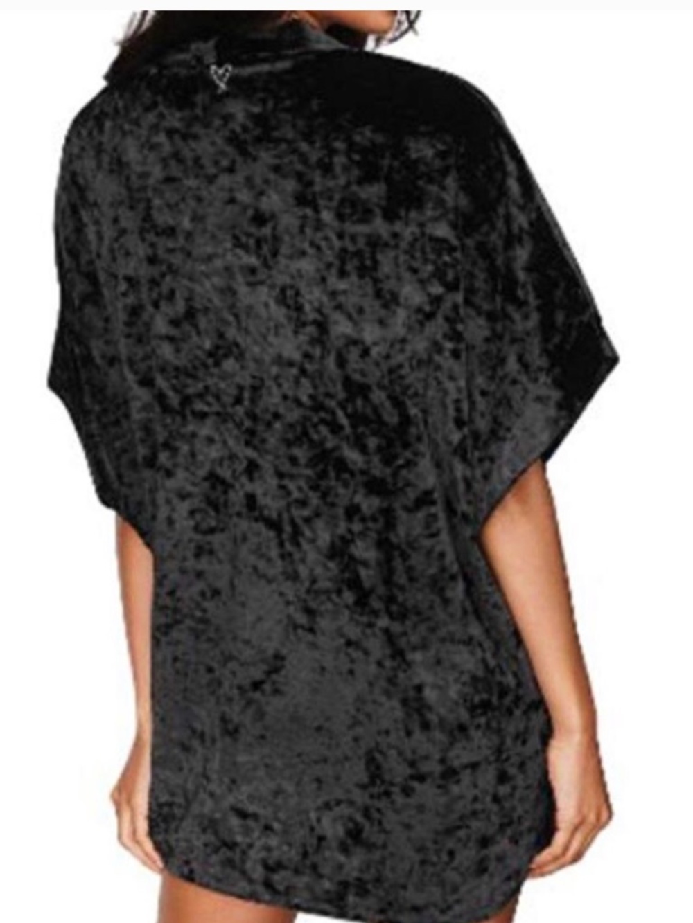 Victoria Secret Crushed Velvet Kimono Open Front Xs Small